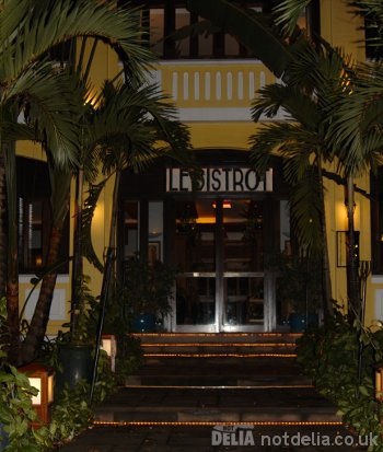 The garden entrance to Le Bistrot de Siem Reap